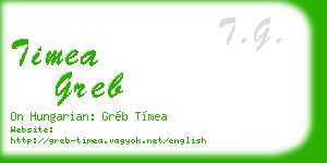 timea greb business card